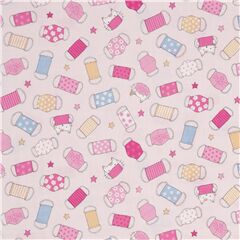 Kawaii Face Masks Cats and Stars Fabric by Kokka