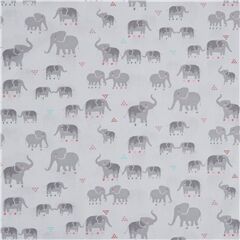 Call of the Wild Mother Baby Elephants Fabric by Dear Stella