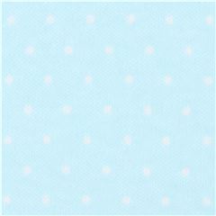 Tissu jersey bio bleu clair  pois blancs, Tout Petit Tissu par Cloud 9