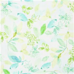 Hellblauer und grner Blumenstoff blaugrn Stoff von Timeless Treasures
