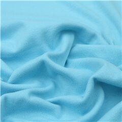 hellblauer gerippter Bndchenstrickstoff (Reststück)
