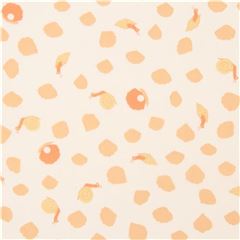 Tissu en popeline bio crme clair avec des taches et des escargots, par birch Tissu par Birch Fabrics