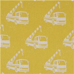 echino canvas designer fabric cars squares brown Japan Fabric by Echino  Fabrics - modeS4u