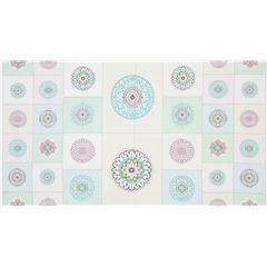 Tissu couleur pastel avec des cercles, Circle Patch Panel Tissu par Michael Miller