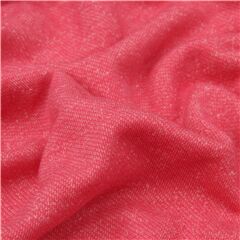 Tissu en jersey uni rose Tissu par Japanese Indie