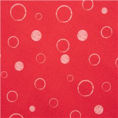 Bulles Estampilles Rouge Blanc Tissu