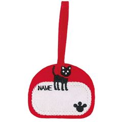 Rotes Namensetikett mit Cupcake Blume Bgelbild Transferblatt 1 Stck von Japanese Indie