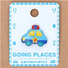 Einzelner blauer Polizeiauto Knopf 1 Stck von Sanrio