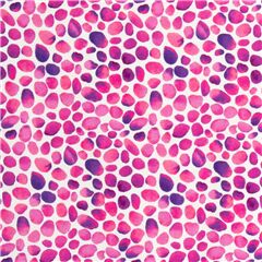 Weier Baumwollstoff Aquarell meliert rosa lila Punkte Stoff