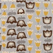 Tissu gris clair à fleurs jaunes A Ghastlies Kelp coupon