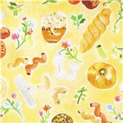 tessuto giallo colorato estivo carboidrati pane pasta