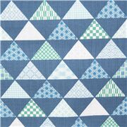 Blue Triangles Traditional Japanese Patterns