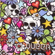 Crânes Colorés De Graffiti De Rue Queer