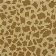 Tissu en coton beige avec un imprimé animalier