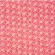 Éventails Feuilles Diagonales Art Déco Pêche