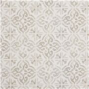 Tissu en coton gris crème à carreaux vintage avec des feuilles