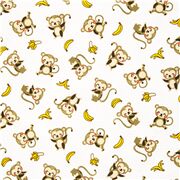 Adorables Singes Malicieux Dispersés Bananes