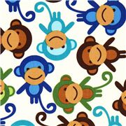 Tossed Cute Colourful Monkeys