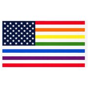 Panneau De Drapeau Pride Arc-En-Ciel Américain Des États-Unis