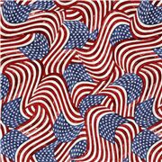 Tissu sur les États-Unis avec pleins de drapeaux américains