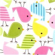 Large Colorful Pastel Birds