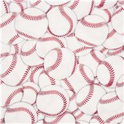 Weißer Sportstoff Baseballs flächendeckend