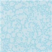 Tissu avec des baies et des brindilles bleu glacier