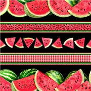 Wassermelonen-Picknick Gingham-Streifen