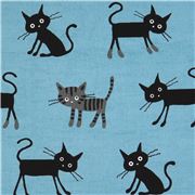 black animal fabric with brown paw prints dog - modeS4u Kawaii Shop