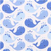 Soft Flannel Fabrics By Timeless Treasures Michael Miller Etc Blue Winky Whales Michael Miller Whale Animal Flannel Fabric From The Usa
