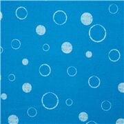Marine Blue White Stamped Bubbles