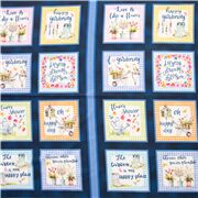 Blue Gardening Watercolour Squares