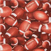 brauner Baumwollstoff Sport dicht gepackt Leder American Footballs