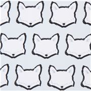 Arctic Fox Heads in Rows