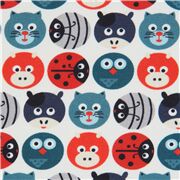 Adorables Visages D'animaux Sur Des Cercles
