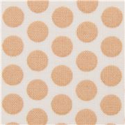 Cremefarbener Stoff mit braunen Punkten von Kei Fabric