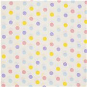Adorables Pois Pastel Blanc Cassé
