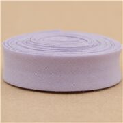 Cinta al bies de doblez simple violeta claro de poliéster