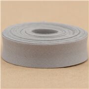 polyester single-fold bias tape in grey