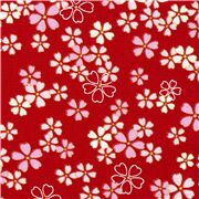 Japanese Peach Blossom Kokka Fabric from Japan half yard - modeS4u