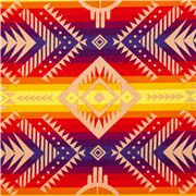 Tela de rayas y motivos geométricos de colores inspiración serape Tucson