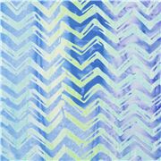 Schattierungen von blau Sarong Batik-Stil Baumwollstoff Chevron Zick-Zack