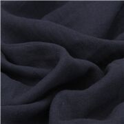 solid navy blue Kokka double gauze fabric