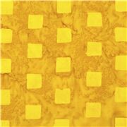 Batik Tie Dye Inky Yellow Squares Gold Brown