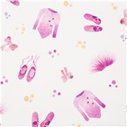 Tissu en coton blanc accessoires de ballet dans tous les sens