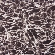 Tissu noir et gris motif de reflets de l'eau, effet piscine