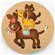 Bremen Town Musicians fabric button Japanese button 1
