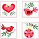 Christmas fabric bird pear tree ball de Michael Miller 2