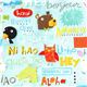 Hello animals canvas designer fabric by Nancy Wolff Kokka 1