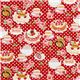 Japanese Cosmo fabric cake coffee roses red 2